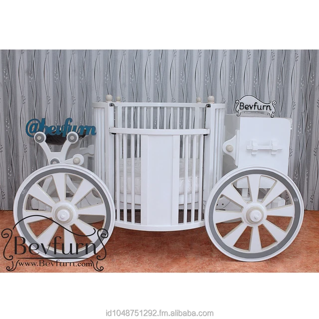 Round Carriage Baby Cribs Buy Custom Made Wood Baby Crib Product