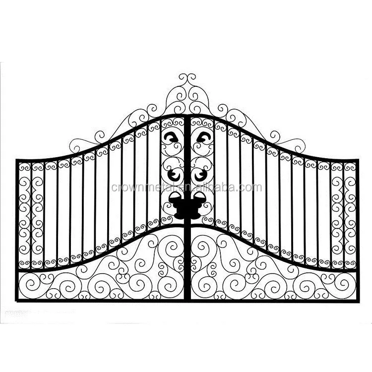 R0136 Modern Style Solid Wrought Iron Gates For Sale Buy Steel Main