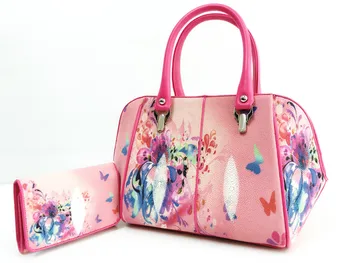 Modern Las Handbags Compact Size Stingray Bags High Genuine Modern Las Handbags Compact Size Stingray Bags High Genuine Leather Top Handle With