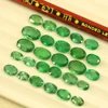 Natural Certified Oval Cut Large Size Wholesale Zambian Green Emerald