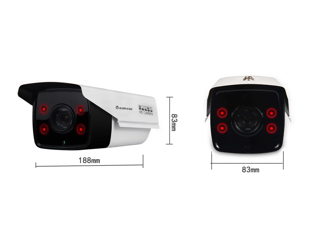 3.0 Megapixel Outdoor Infrared CCTV P2P Cloud Security Mini POE IP Camera