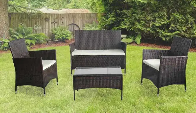 4pc Rattan Garden Furniture Set Outdoor Wicker Set Buy Outdoor Furniture Wicker Round Lounge Garden Set Outdoor Rattan Wicker Sofa Daybed Set Outdoor Wicker Patio Cube Set Product On Alibaba Com