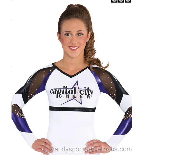 All Star Breathable Custom Made Cheerleading Uniforms For Young Girls