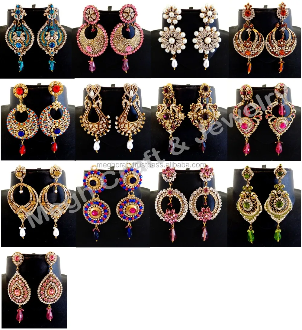 New Fashion Bollywood Style Jumka Earrings Indian Imitation Jhumka