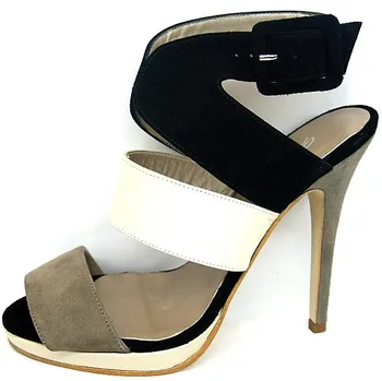 sandals with straps around the leg