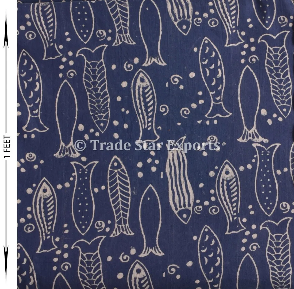 印度棉天然手块印花织物由庭院民族薄纱室内装饰投掷