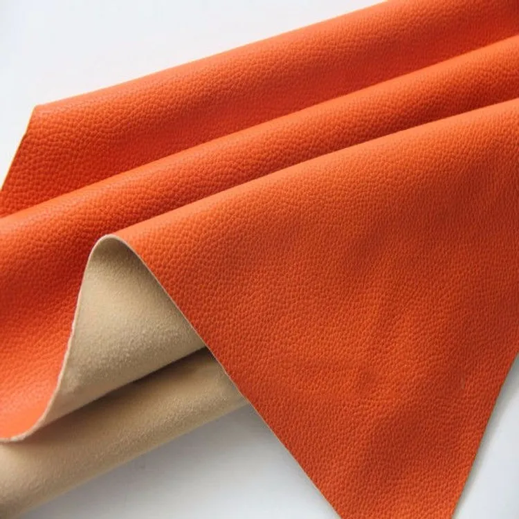 Embossed Pu Synthetic Leather With Woven Backing For Belt Bags Shoes