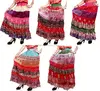 Silk Embroidered Sequin Work Elastic Waist Designer Skirt wrap Boho Hippie Casual Sequin Work Long Embroidered Skirts