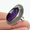 Illuminated amethyst ring online shopping wholesale silver jewelry gemstone 925 silver jewelry ring supplier