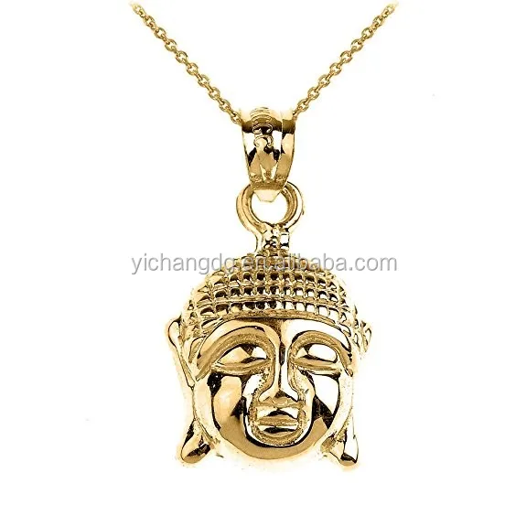 Christogram Gold Pendant Necklace,Gold 