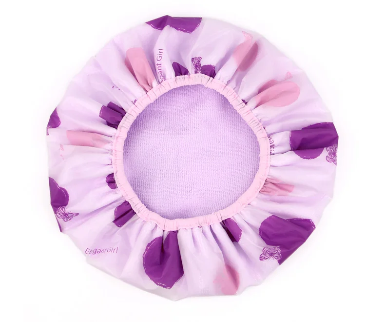 Factory Customized Microfiber Eva Shower Cap Buy Print Shower Cap