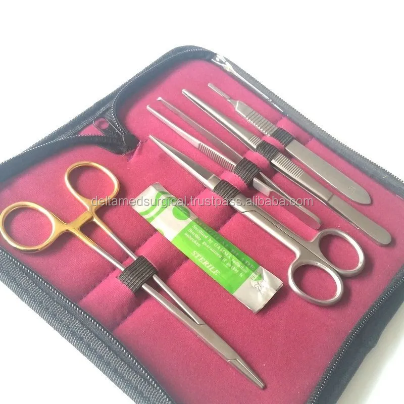 Suture Kit Suture Set Suture Pack Veterinary 6 Pieces Surgical Vet
