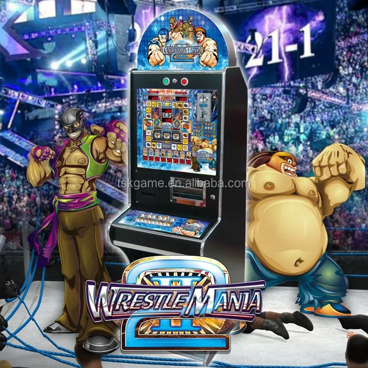 TSK taiwan arcade gaming mario slot machine tragamonedas casino game  WWE wrestlemania 2 VIP