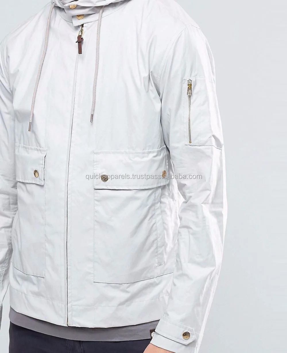 Custom Windbreaker Jacket For Men In Black Without Hood From Pakistan