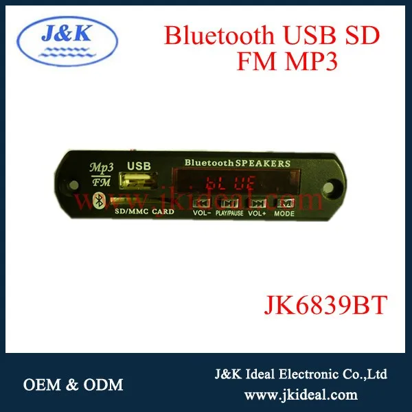 JK6836BT-MIC wireless wma wav mp3 bluetooth handsfree car kit