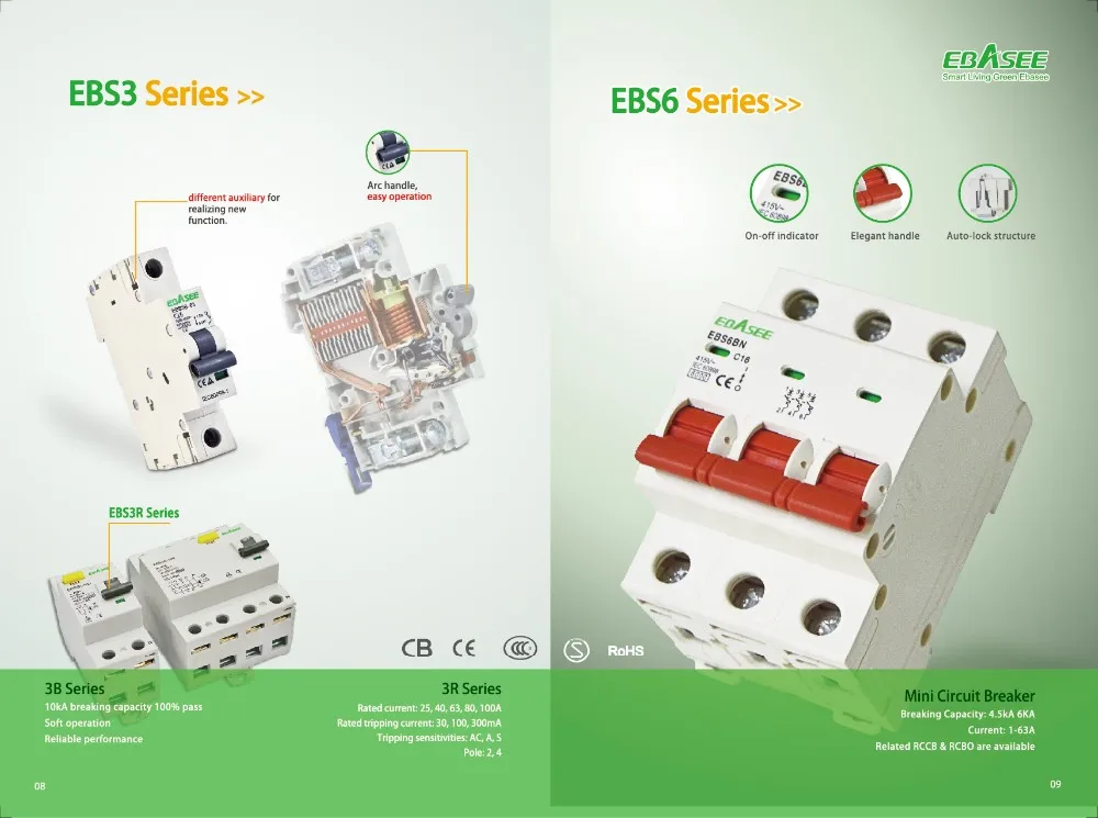 Ce Certificate En Iec 60898 1 Amp Circuit Breaker View Breaker Ebasee Product Details From Shanghai Ebasee Electric Co Ltd On Alibaba Com