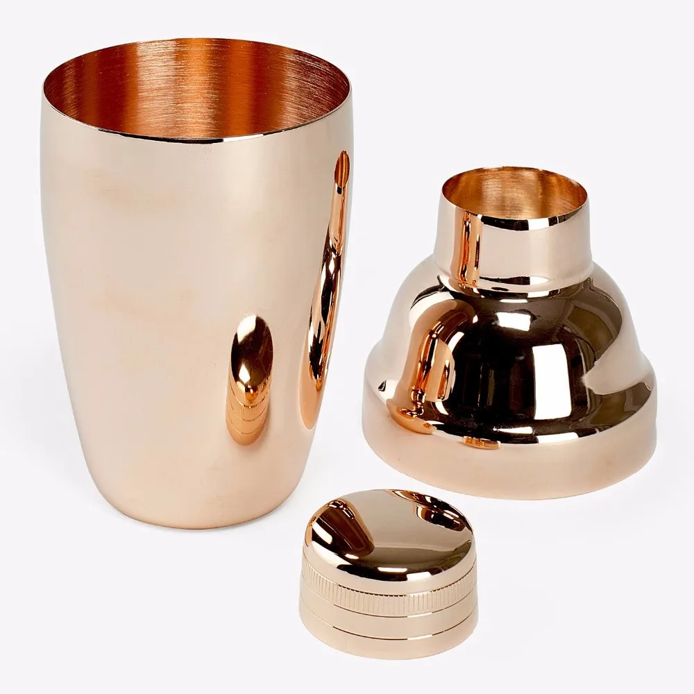 100 Pure Copper Cocktail Shaker With Shinny Buy Cocktail Shaker