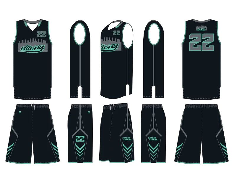 Professional Polyester Basketball Jersey Design In Micromesh Fiber