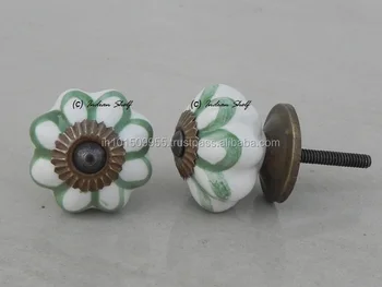 Ceramic Knobs Sage Green Antique Drawer Porcelain Door Knobs Ck