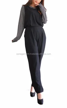 black long sleeve jumpsuit womens