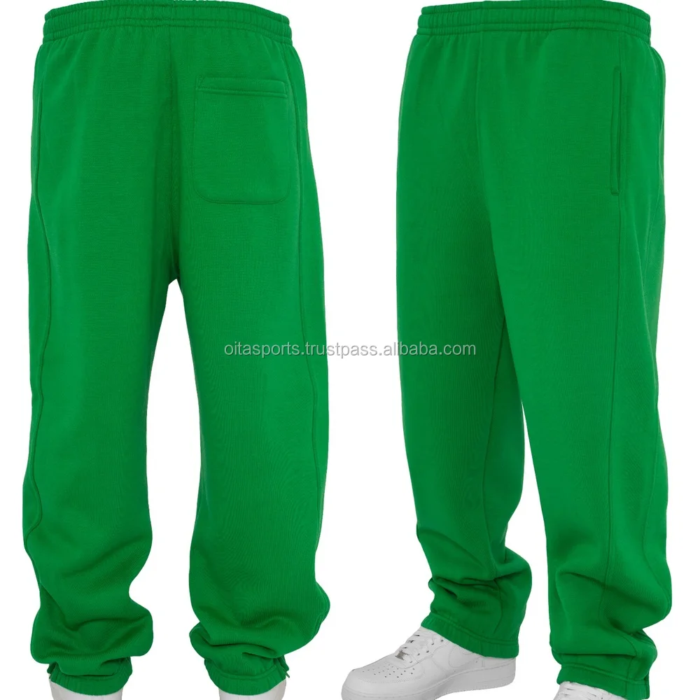 green sweat pants