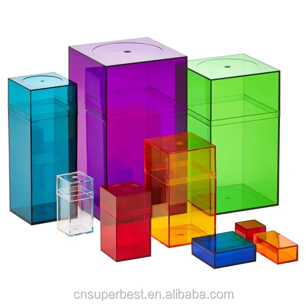 Handmade Colored Acrylic Box With Lid - Buy Acrylic Box,Colored Acrylic ...