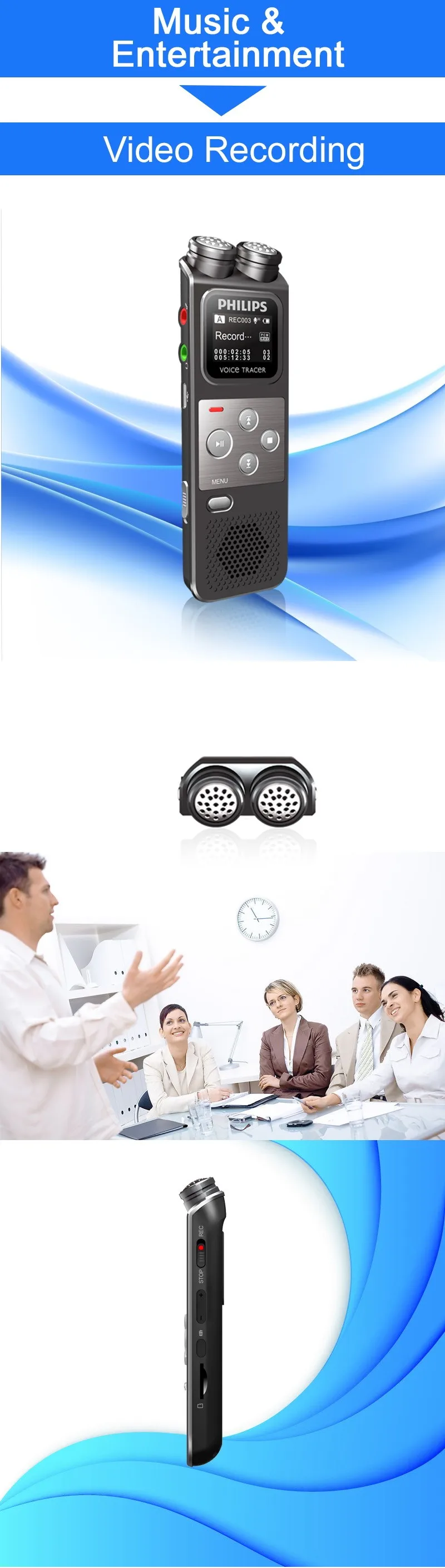 PHILIPS electronic gift items voice recorder for professional woman