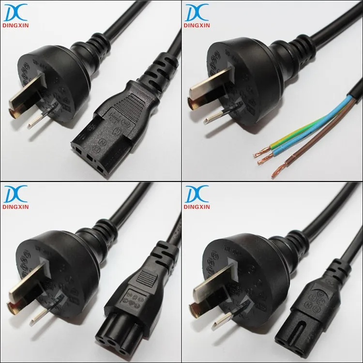 Vde Approval Eu Standard Ac Power Cord Cee 7/7 To Iec 320c13 R/a H05vv
