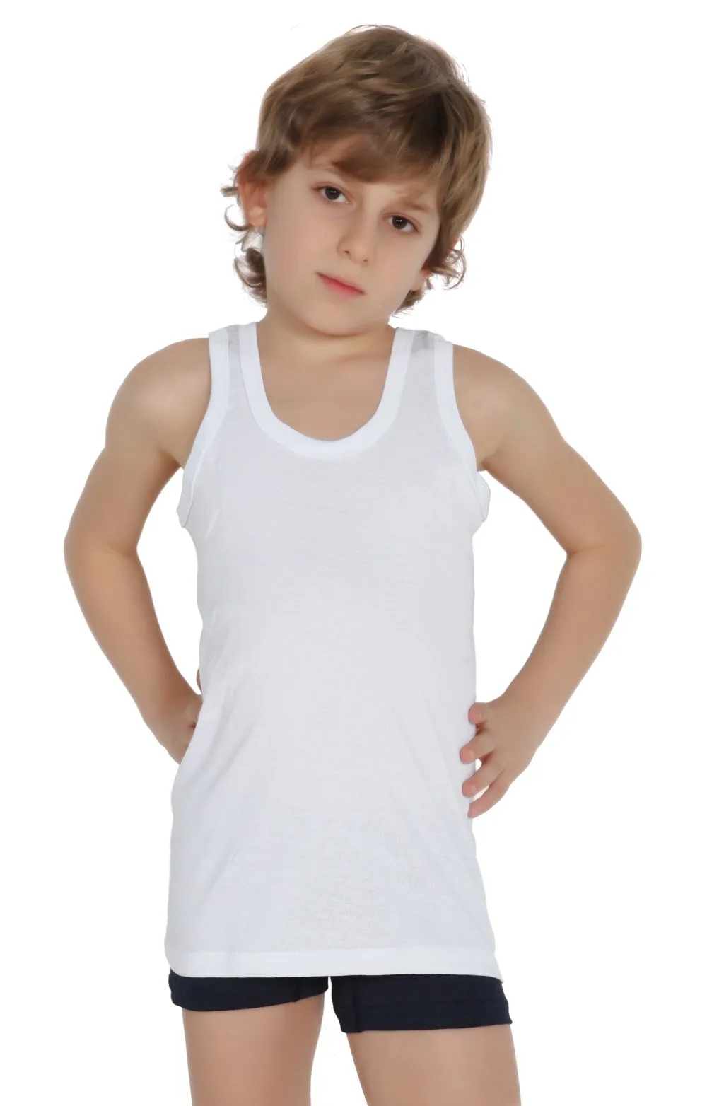 Miorre Oem Children Kid's Boy Comfortable %100 Cotton Tank Top - Buy ...