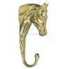 Solid Brass Horse Head Coat & Hat Cap Hook
