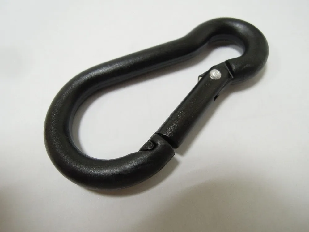 Plastic Black Carabiner Climb Keychain Hook And Clips Buy Plastic
