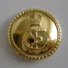 military gold metal button anchor brass button button for coat jacket shirt