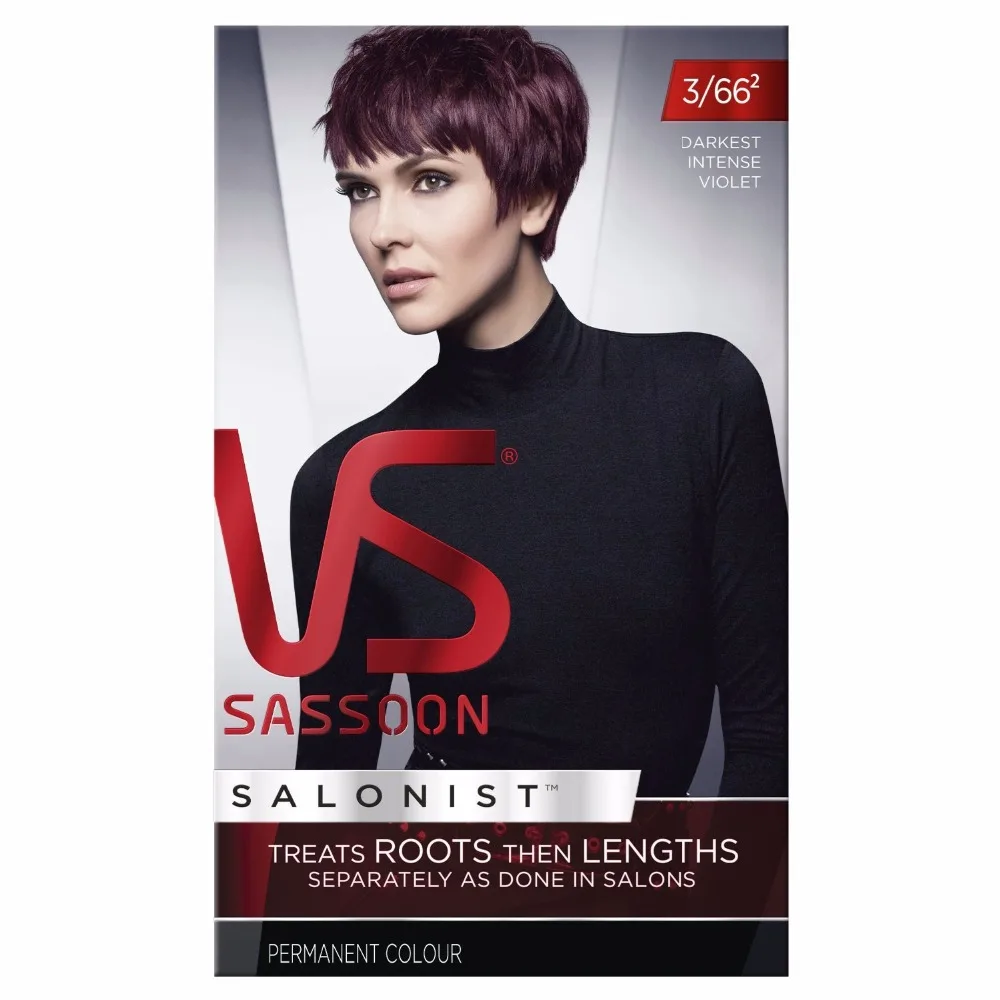 Vidal Sassoon Salonist Darkest Intense Violet 3 66 Permanent Hair