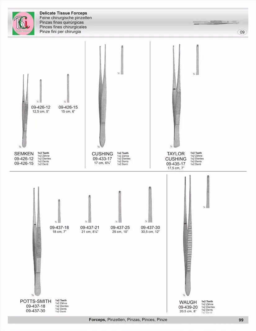 Yasargil Grasaping Forceps Yasargil Bayonet Tumor Grasping Forceps ...