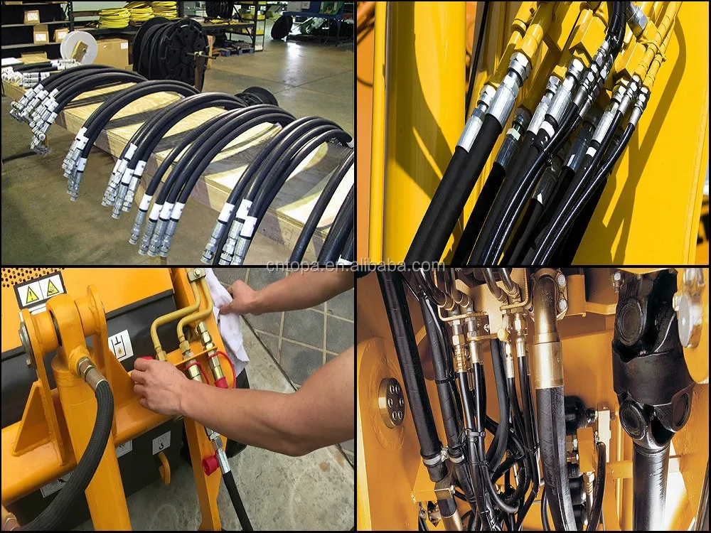steel reinforced surplus stock jcb hydraulic hoses