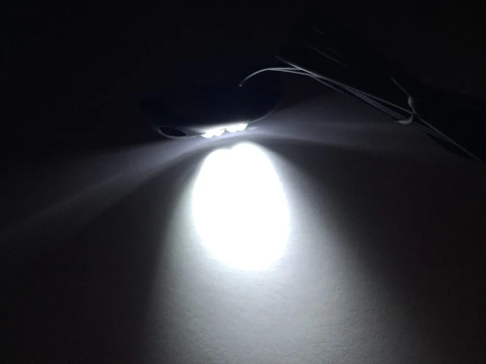 Universal  Rear License Plate Super Bright 4 LED White Motorcycle Plate Light