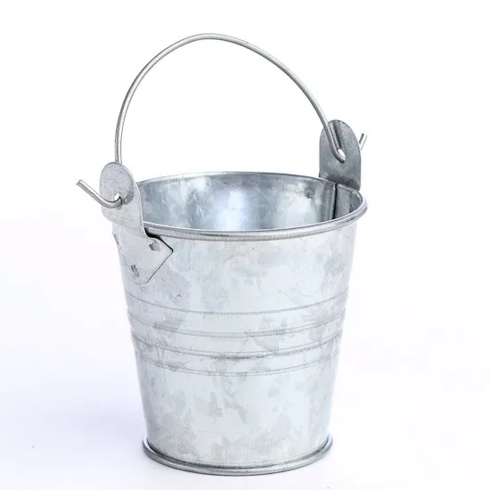 Metal Flower Bucket With Wood Handle Metal Herb Plant Pots Buy Metal