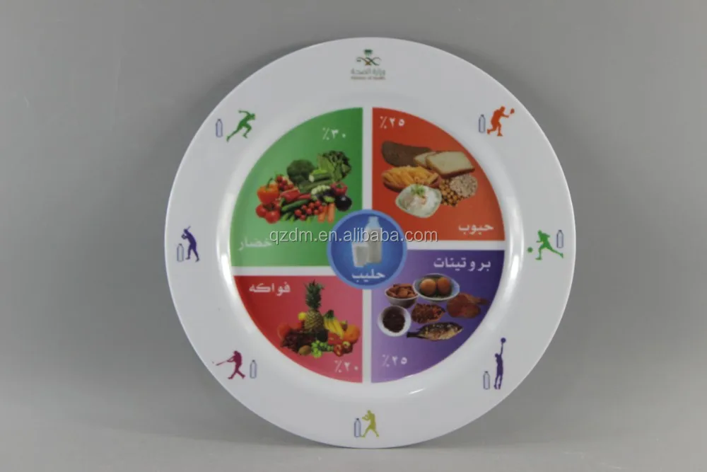 9 Inch Melamine Plastic Dinner Plate For Camping