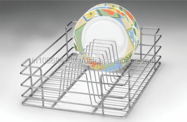 Modular Multipurpose Stainless Steel Wire Drawer Plate Basket