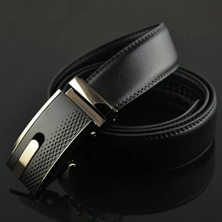 Ab008 Cool Buckle Men Automatic Buckle Belt Genuine Leather - Buy Belt ...