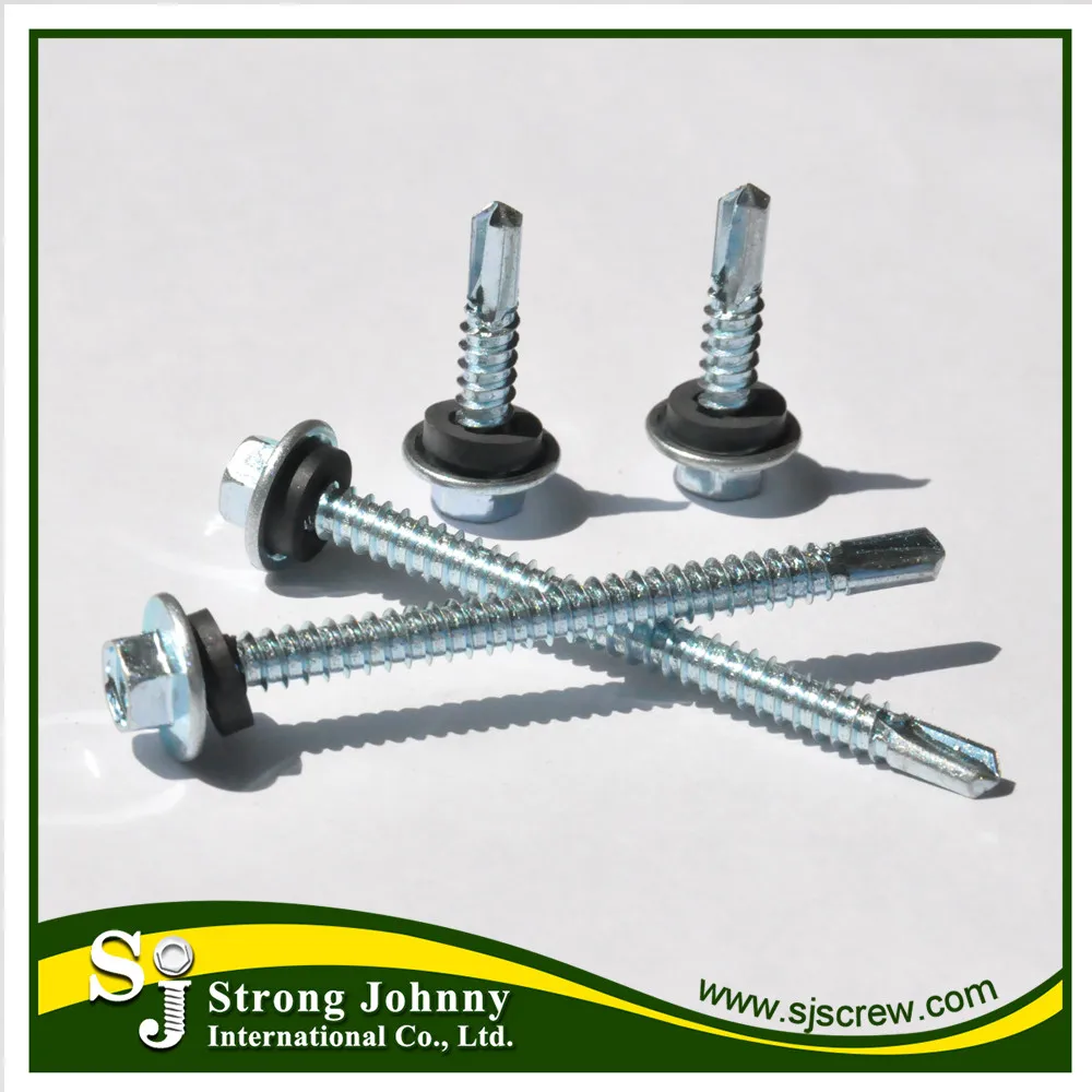 Self Drilling Waterproof Screw With Rubber Washer Buy Waterproof