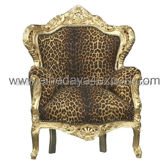 Baroque Animal Print Armchair