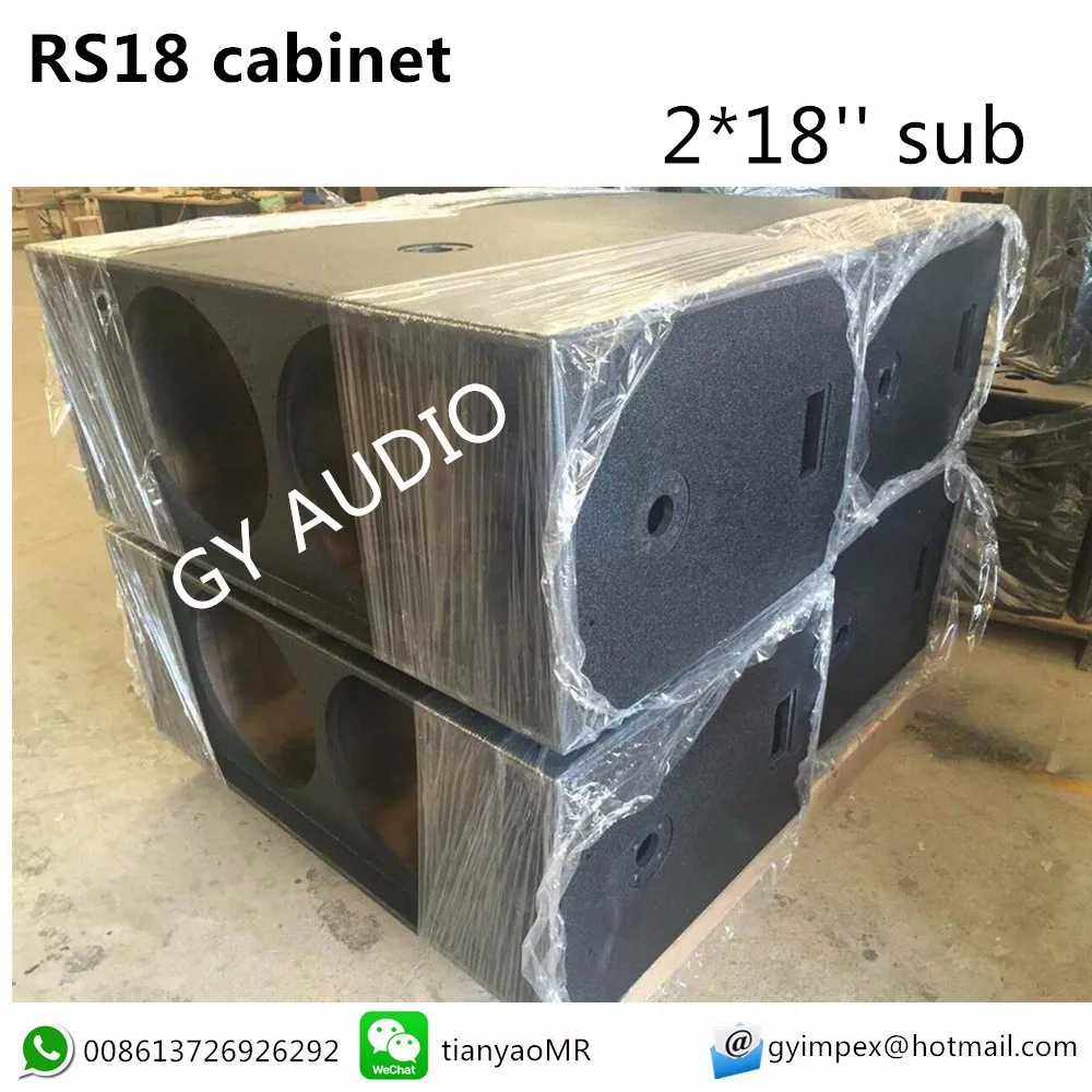 Rs18 Bass Cabinet Dual 18 Inch Subwoofer Empty Box Buy Nexo 18