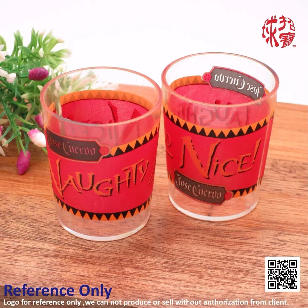 acrylic drinking glass colored