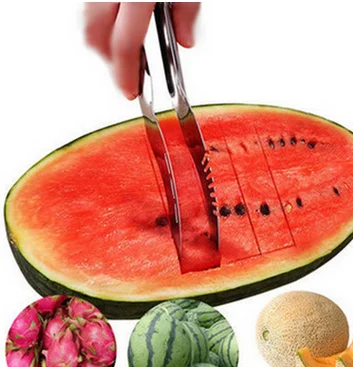 Modern Safe Stainless Steel Fruit Melon Watermelon Cutter