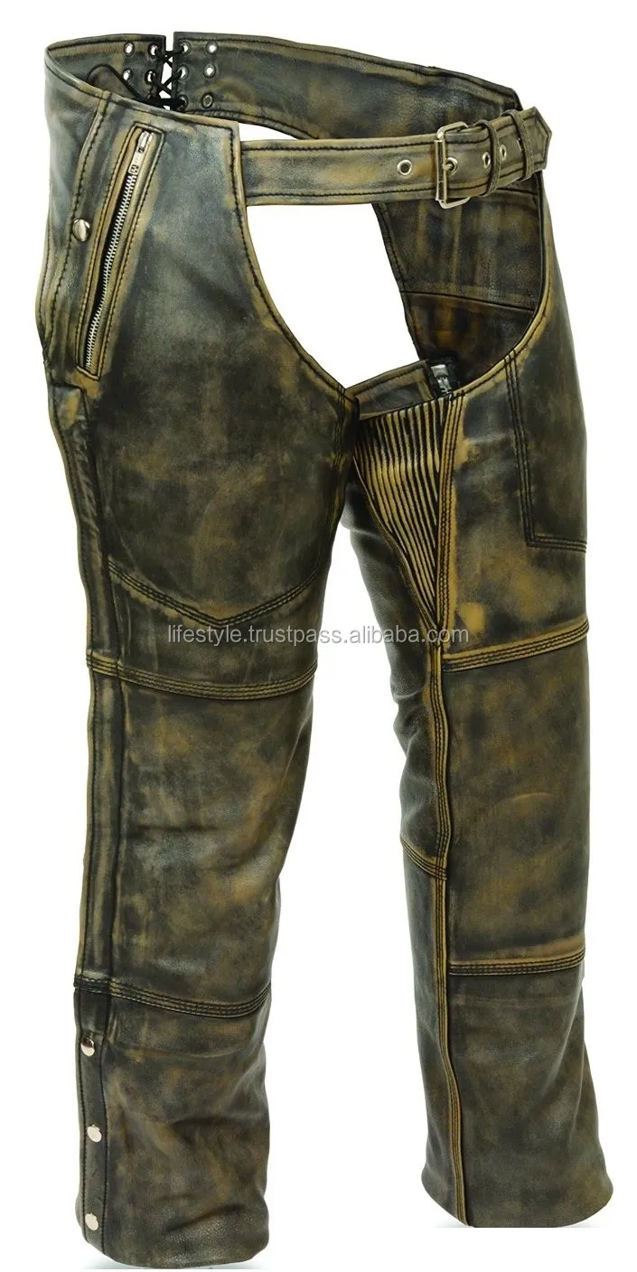 Sexy Chaps Plus Size Leather Chaps Brown Motorcycle Chaps Western Chaps 