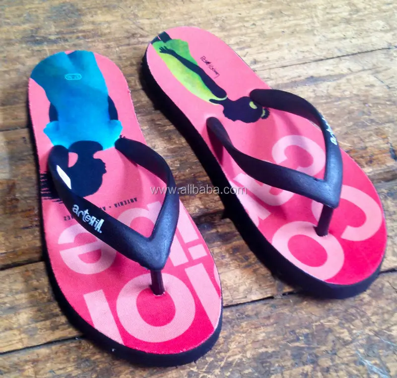 custom imprint flip flops