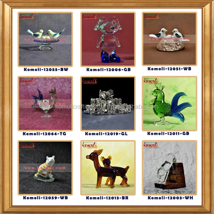 Komoli Craft Glass Animals2