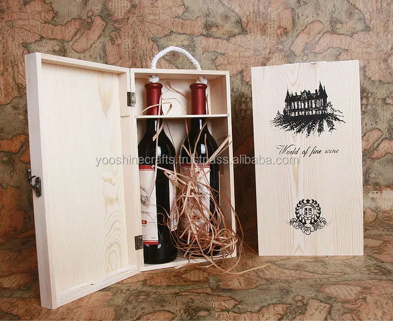Wooden Box,500ml Wine Box,750ml Wine Box,500ml Olive Oil Box,Double