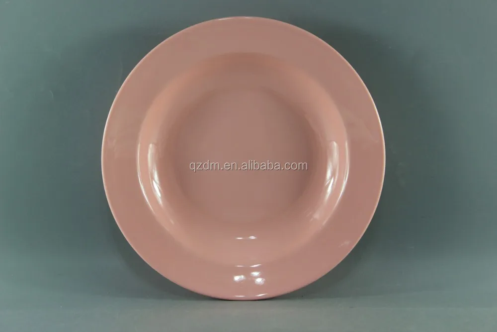 Solid Color Melamine Soup Plate/Pink Melamine Deep Plates